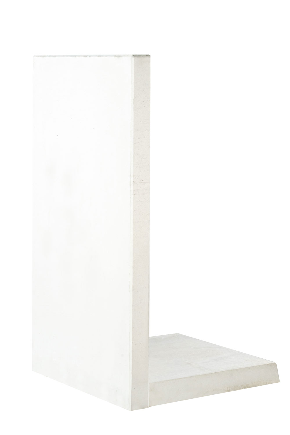 L-STEINE BEW. 8 cm 100 cm Bl. – L-STEIN BEWEHRT GRAU 155/100/85/8 CM – GRAU – 155 x 100 x 85 x 8 cm – Sichtbeton – Hauptansicht