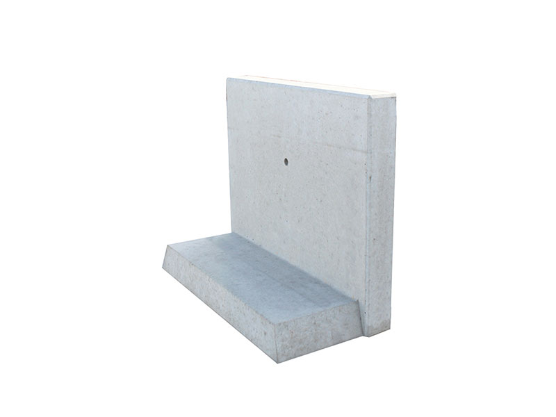 L-STEINE BEW. 12 cm 100 cm Bl. – L-STEIN BEWEHRT GRAU 80/100/45/12 CM – GRAU – 80 x 100 x 45 x 12 cm – Sichtbeton – Hauptansicht