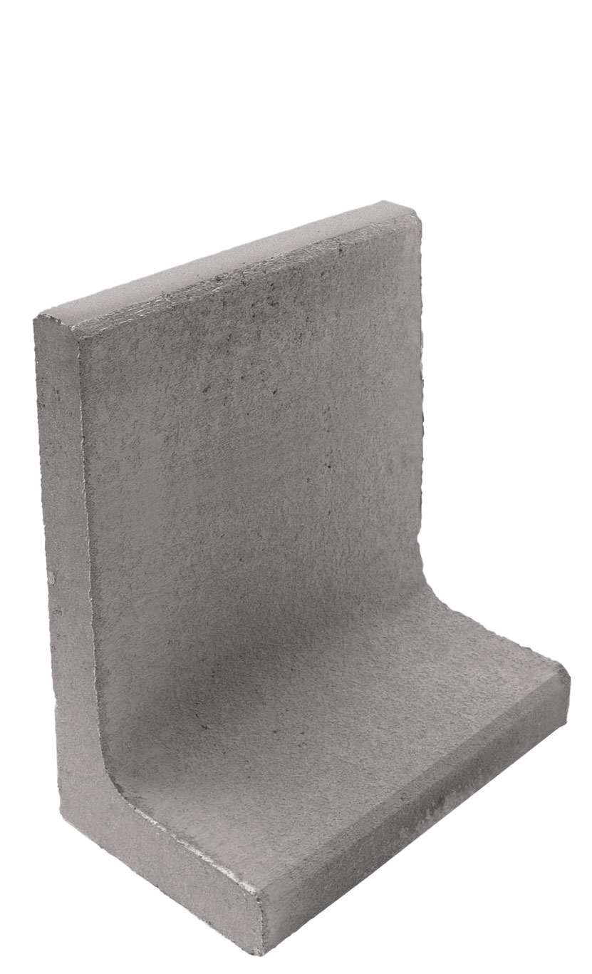 L-STEINE 50 cm Baulänge – L-STEIN GRAU 40/50/30/7 CM – GRAU – 40 x 50 x 30 x 7 cm – Unbehandelt – Hauptansicht