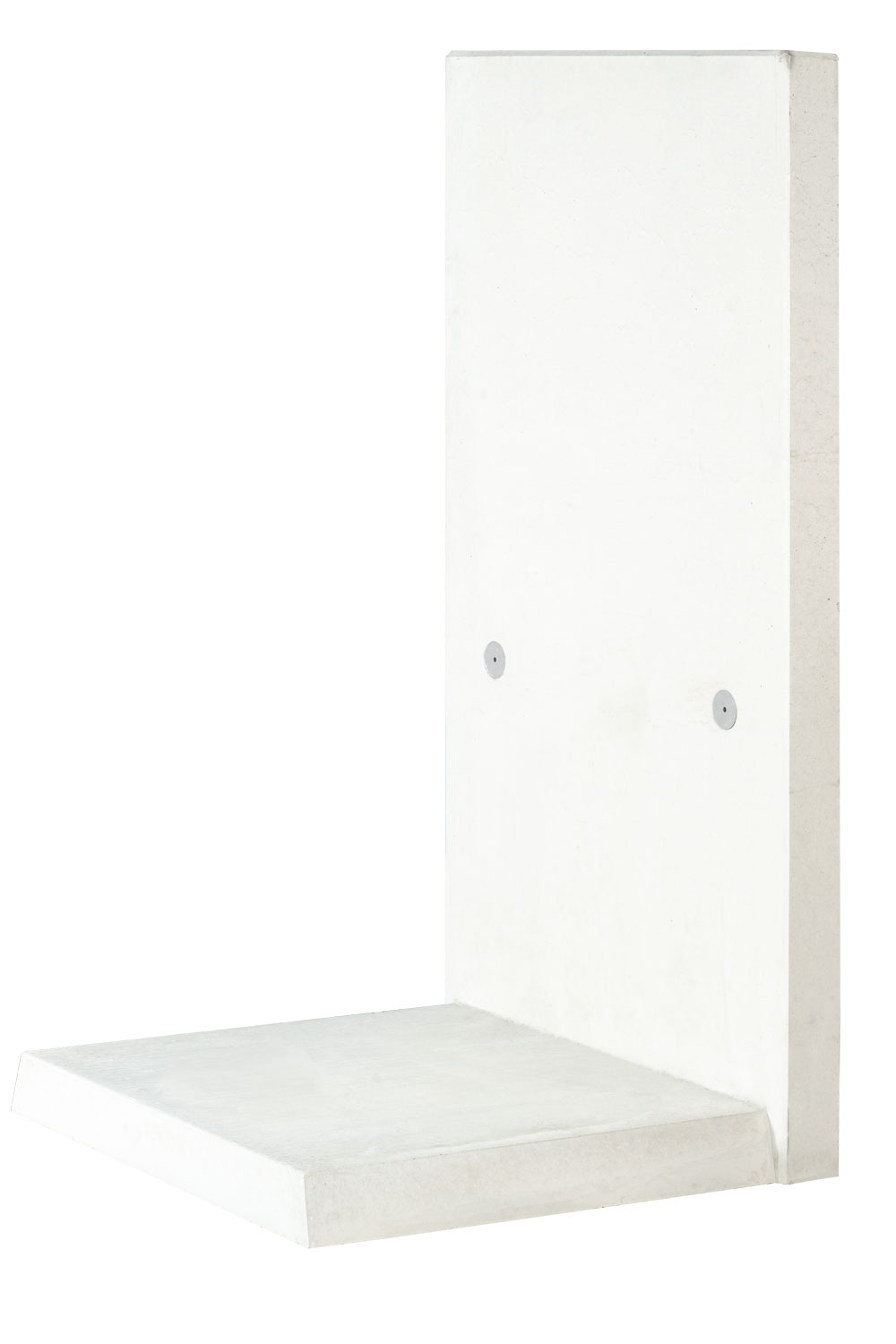 L-STEINE BEW. 8 cm 100 cm Bl. – L-STEIN BEWEHRT GRAU 155/100/85/8 CM – GRAU – 155 x 100 x 85 x 8 cm – Sichtbeton – Hauptansicht